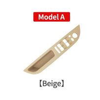 Priekinių kairiųjų durų apdailos panelė su rankena, automobilio salono rankena, vidinė durų porankio panelė, traukimo apdailos dangtelis BMW 5 serijai Beige Model B beige