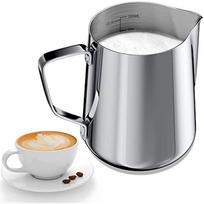 350 ml pieno butelis Barista 304 nerūdijantis plienas, 12 uncijų matavimo prekės ženklo pieno butelis, kapučino kavos puodas, espreso, labai tinka kavos mėgėjams 8x8x10cm