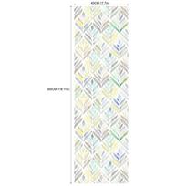 Nauji rankomis dažyti ventiliatoriaus formos vandeniui atsparūs drėgmei dekoratyviniai foniniai PVC lipnūs tapetai (45cm * 300cm) RW285