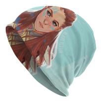 Aloy Horizon Zero Dawn Poster Washed Warm Bonnet Cycling Casual Beanies Protection Unisex Women Hats One Size