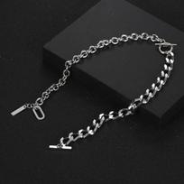 New stitching necklace Men and women's tide street hip -hop neck chain