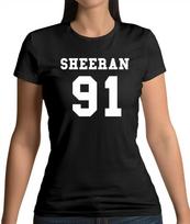 Sheeran 91 s Marškinėliai Ed 1991 Gerbėjų Prekės Prekės Meilė Muzikai XXXXL black