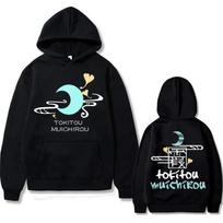 Japoniškas anime Demon Slayer Muichiro Tokito Print Hoodie Kimetsu No Yaiba Megztinis paltas Unisex WoUnisex Fleece Cotton Kasdieniai gobtuvai 4XL yellow