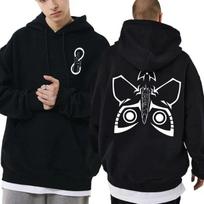 Anime Jujutsu Kaisen Satoru Gojo and Ryomen Sukuna Butterfly Print Hoodie Unisex Unisexga Oversized Sweatshirt Unisex Casual Pullover 4XL yellow