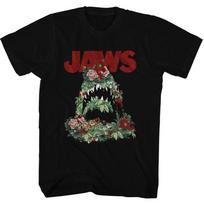 Jaws Floral Shark Unisex T-shirt S