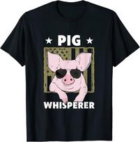 Pig Whisperer Pig Design Puikūs Premium Tee Unisex marškinėliai S