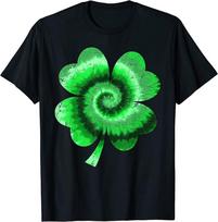 Airijos dobilo rašto tie-dye laimingos Šv. Patriko dienos dizaino unisex marškinėliai S