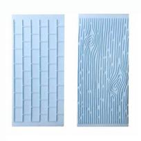 2 vnt./rinkinys Tekstūrinis silikoninis torto formos medžio žievės ir plytų sienos silikoninis kilimėlis Fondanto torto dekoravimas 2 pcs/set