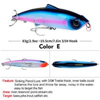 Lure Bait Long-range Submerged Pencil 19.5cm 83g Plastic Biomimetic Fish Bait Lure Fake Bait High-end Fish Bait