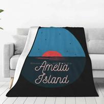 Amelia Island , Florida Blanket Soft Warm Travel Portable Blanket Amelia Island Florida Fernandina Beach Amelia City 75x100cm (30x40inch)