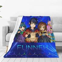 Itsfunneh Krew Soft Warm Light Thin Blanket Its Funneh Gamer Gaming Alia Bloxburg Lachlanbeam Izza Place Fashion Famous Funneh 75x100cm (30x40inch)