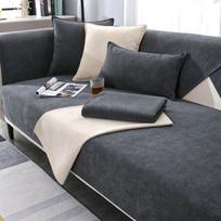 Šenilinis dekoratyvinis sofos kilimėlis sezoninis universalus minimalistinis modernus pilkas užvalkalas Lengvas prabangus neslystantis sofos užvalkalas 70*70cm