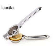 Manual Lemon Juicer, Fruit Squeezer, Comfortable Grip, Stainless Steel, Easy to Clean, Seedless Lemon Squeezer sidabras