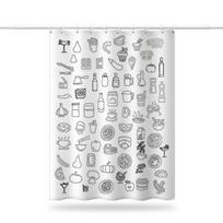 Vonios sutirštintos vandeniui atsparios užuolaidos nuo pelėsio nepralaidžios dušo užuolaidos dušo pertvaros užuolaidos dušo užuolaidos vonios kambario užuolaidos be perforacijos 80x180