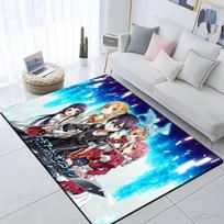 Karštas Anime SAO Sword Art Online Modernaus Namo Svetainės Grindų Kilimėlis Miegamojo Kilimas Plakatas Kilimėlis Raštas Dekoratyvinis Kvadratinis Kilimas dovana 40cm x 60cm