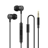 Ausinės su triukšmą slopinančiu mikrofonu Aukštos kokybės garsas In-ear 3.5MM Ausinės kompiuteriams, nešiojamiesiems kompiuteriams, telefonams juoda