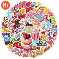 100 animacinių ledinukų lipdukų nešiojamiesiems kompiuteriams, rankinėms, lagaminų rankenoms dekoruoti, vaikiški vandeniui atsparūs lipdukai pink