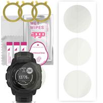 3x apgo MATINIS Hidrogelio Ekrano Apsauginė Plėvelė, skirta Garmin Instinct, Hidrogelio Plėvelė, su pozicionavimo sluoksniu, lengvas montavimas