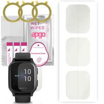 3x apgo MATTE hidrogelinė ekrano apsauga, skirta Garmin Venu SQ, hidrogelio plėvelė, su pozicionavimo sluoksniu, lengvai montuojama