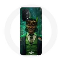 Coque pour Oppo A74 5G Loki Thor Ragnarok avec Casque Affiche Personnage Série Saison 1