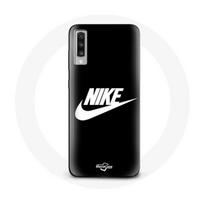 Case - Nike - Samsung Galaxy A70 - Soft - Black - White Logo balta