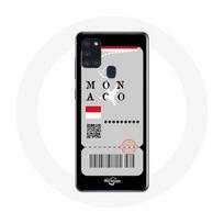 Coque Samsung Galaxy A21S Billet d'avion monaco