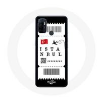 Dėklas Oppo A53 Lėktuvo bilietas Stambulas