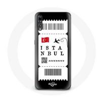 Coque pour Huawei P20 Billet d'avion Istanbul Turquie