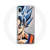 Coque pour Samsung Galaxy A20 Anime Dragon Ball Goku Cheveux bleu