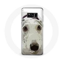 Coque pour Samsung Galaxy S8 Chien de Pitbull Blanc balta