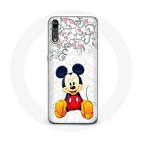Coque pour Huawei P20 Pro Mickey Mouse Fleurs Cœurs