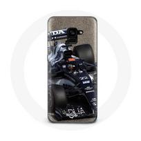 Coque pour Samsung Galaxy A8 Plus Formule 1 Yuki Tsunoda pilote automobile de F1 Bleu