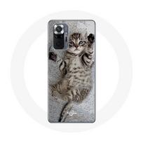 Coque pour Xiaomi Redmi Note 10 Pro chaton Bengal dormir