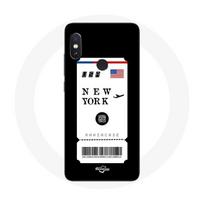 Coque pour Xiaomi Redmi Note 5 Pro Billet d'avion New York