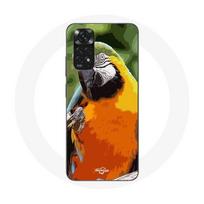 Coque pour Xiaomi Redmi Note 11 4G Aras Perroquet Orange vert