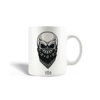 Mug en Céramique Tete de mort Masque Noir
