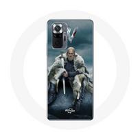 Dėklas Xiaomi Redmi Note 10 Pro - Vikingai - Ragnar Lothbrok - Minkštas silikonas - Pilkas - Apsauga pilka