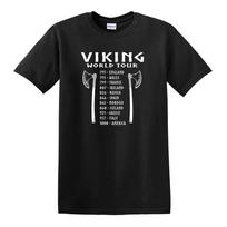Viking World Tour Norse Odin Ragnarok Valhalla Loki Thor Unisex T-Shirt S black