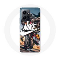 Case - Nike - Xiaomi Redmi Note 12 4G - Soft - White Logo - Smartphone Protection balta