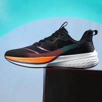 Running Shoes for Men Racing Breathable Running Shoes Soft Soles Large-sized Shock Absorption Sports Shoes 45 orange