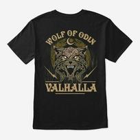 Wolf Of Odin Valhalla Viking T unisex marškinėliai S gray