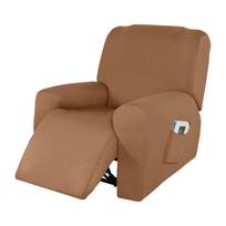 Atsparus vandeniui Elastingas sofos užvalkalas Tampri fotelio užvalkalas Spandex Armchair Reclining Couch Cover Svetainės 1/2/3/4 vietų 1 Seater balta