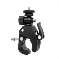 skirtas „Gopro Hero“ 11 10 9 8 7 6 5 4 juodas dviračio motociklo vairas, 360 laipsnių trikojo laikiklis, skirtas YI 4K SJCAM priedams
