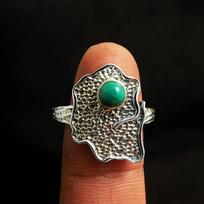 Natūralaus malachito rankų darbo žiedas Solid 925 Sterling Silver Statement papuošalai 10 žalia