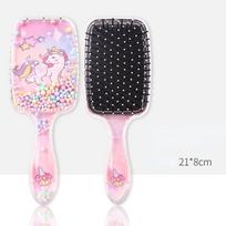 Kawaii plaukų šepetys mažoms mergaitėms Lovely Animal Panda Unicorn plaukų šukos vaikams masažo oro pagalvėlės šukos mergaičių plaukų priežiūros priemonė black