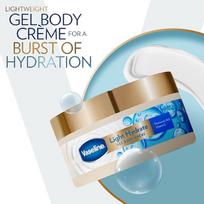 Vaseline Light Hydrate Gel Body Creme, 180 g. Hyaluronic Acid & Vitamin C for Hydrated, Radiant Skin 180 g