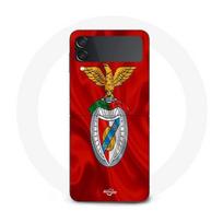Coque Samsung Galaxy Z Flip4 slb benfica fond rouge raudona