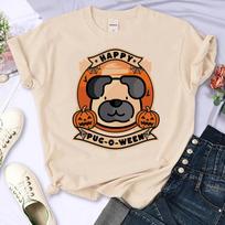 Mopsų marškinėliai moterims Y2K vasaros anime marškinėliai mergaitei 2000-ųjų dizainerio japoniški drabužiai Unisex 4XL black