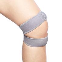 Silicone Patella Strap for Sports Pressure Relief Kneepad Shock Absorption for Running Hiking 0 pilka