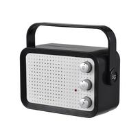 Mini gitaros stiprintuvas 3W nešiojamasis gitaros garsiakalbis DC 9V MP3 atkūrimo stereo ausinių išvestis lengvas juoda